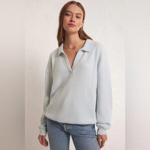 Z Supply Nico Reverse Fleece Top in size XS